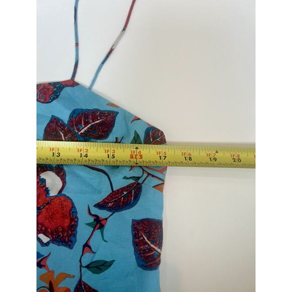 Derek Lam 10 Crosby Blue Butterfly Floral Silk Blend Sun Dress, Romantic Size 10 - Picture 5 of 8